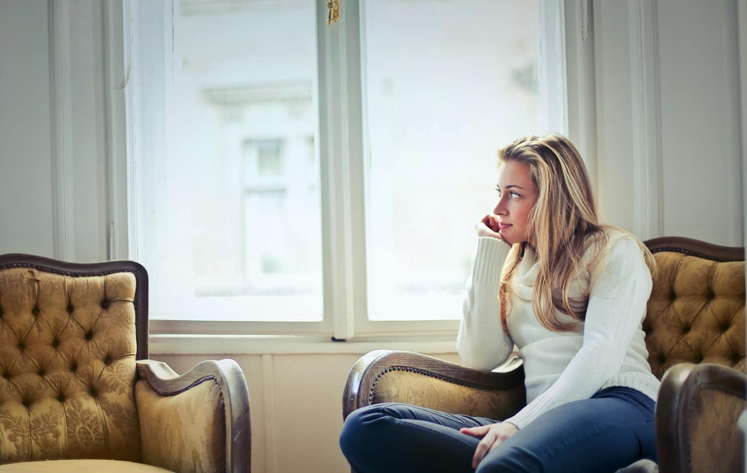 Person in contemplation